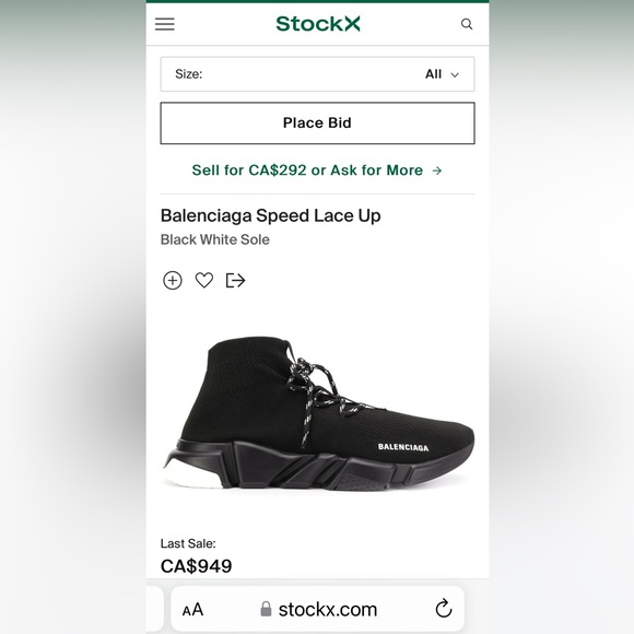 Balenciaga Speed Lace Up Trainers - Picture 2 of 16